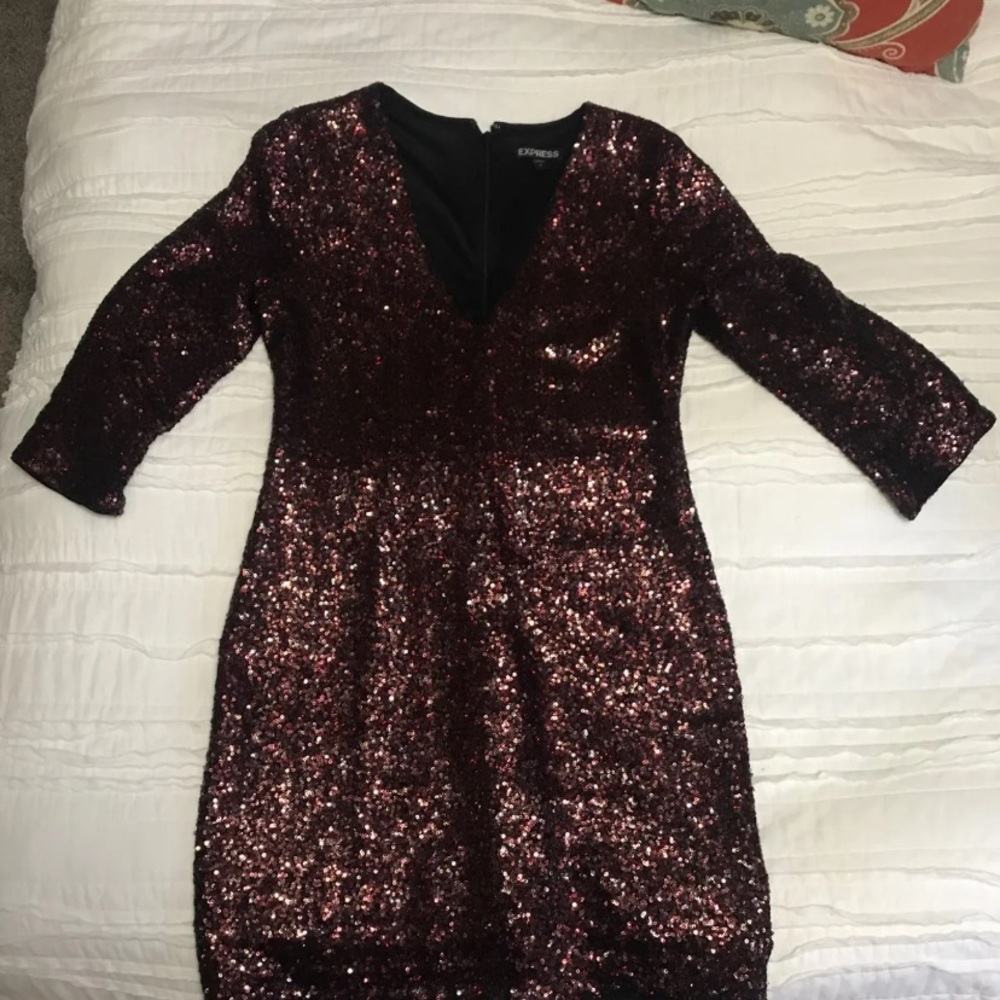 Express sequin dress